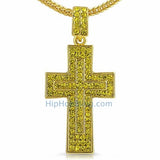 Lemonade Double Decker Hip Hop Cross Chain Small