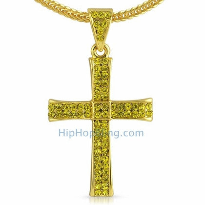 Lemonade Bling Curl Cross & Chain Small