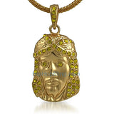 Lemonade Jesus Piece Pendant & Chain Small