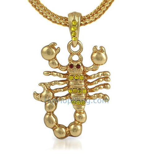 Lemonade Scorpion Bling Pendant & Chain Small