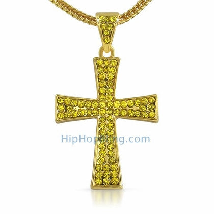 Lemonade Wing Bling Cross & Chain Small