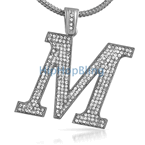 Eye of Providence Rhodium CZ Iced Out Pendant