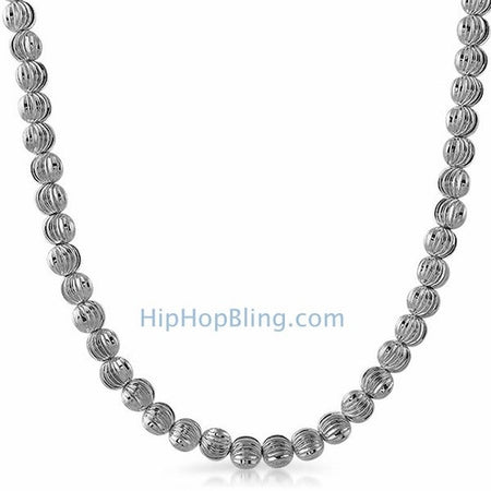 .925 Silver 4MM CZ Bling Tennis Chain Rhodium