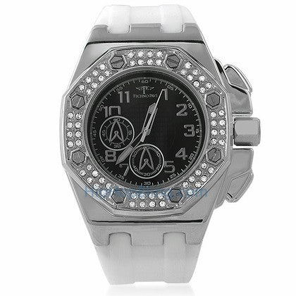 Designer Super Techno Watch .10ct Diamonds