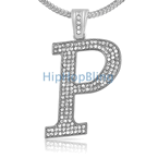 P Initial Bling Bling Pendant