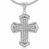 Pointed Cross Bling Bling Chain Small