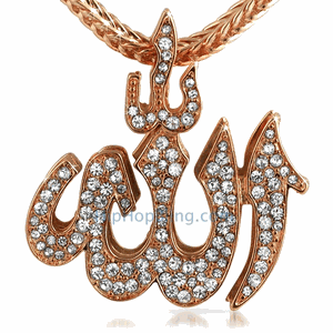 Rose Allah Bling Bling Pendant