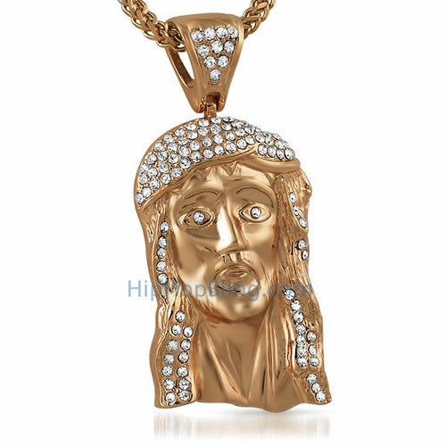 Rose Detailed Jesus Piece