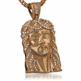 Rose Jesus Face Piece Pendant