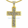 Skinny Gold Cross Bling Bling Chain Small