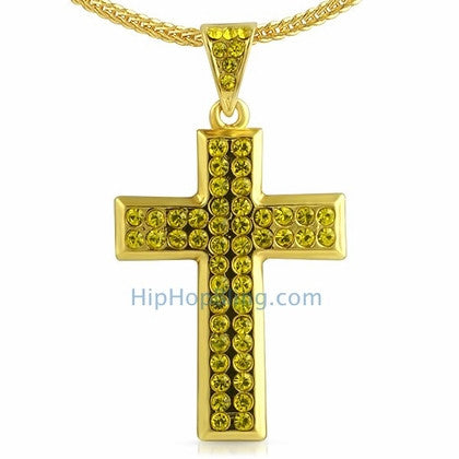 Skinny Lemonade Cross Bling Bling Chain Small