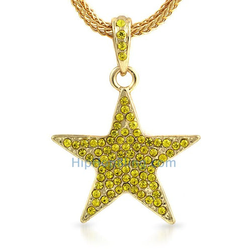 Small Lemonade Lone Star Pendant & Chain