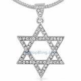 Star of David Jewish Pendant & Chain Small