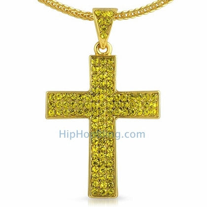 Triple Lemonade Bling Bling Cross & Chain Small