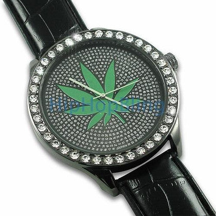 Black Super Techno Diamond Watch Bling