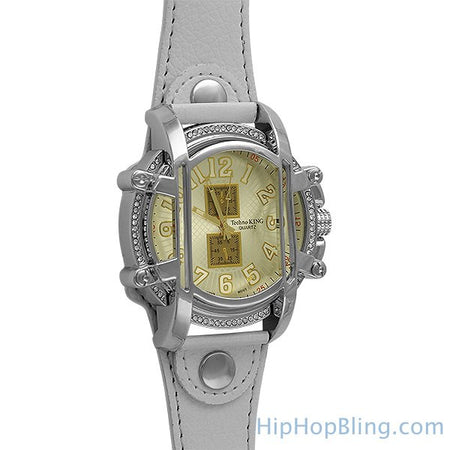 Big Face Super Techno Diamond Watch .10ct